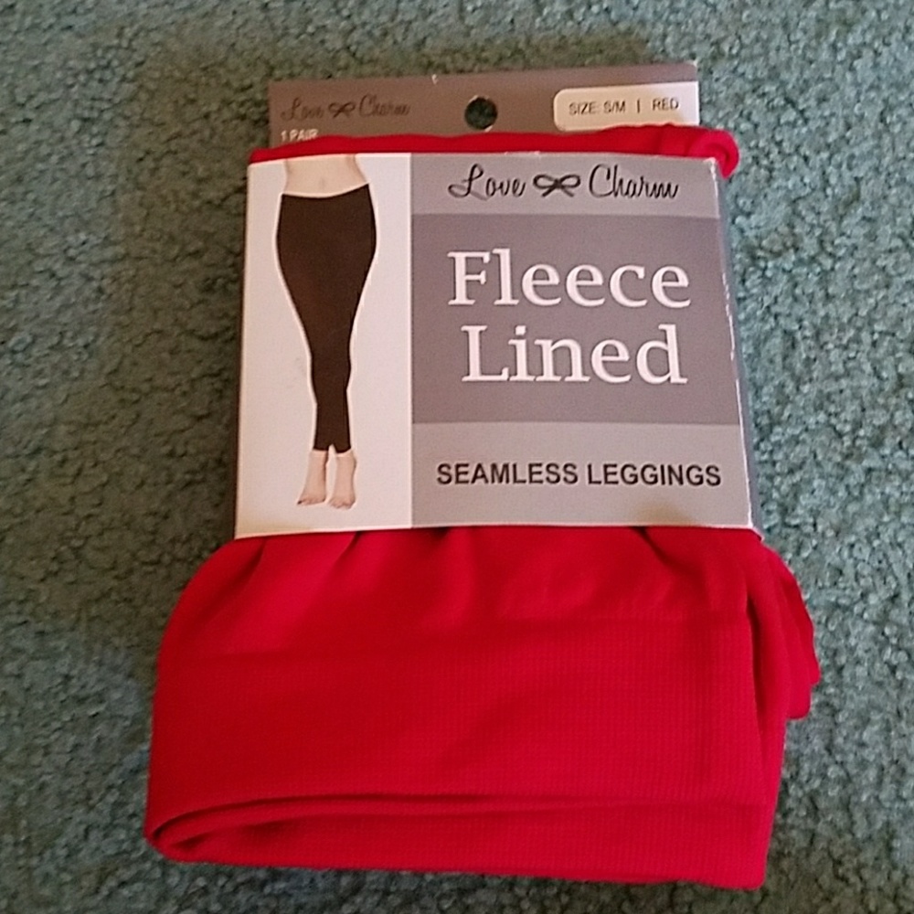 A fleece lined legging